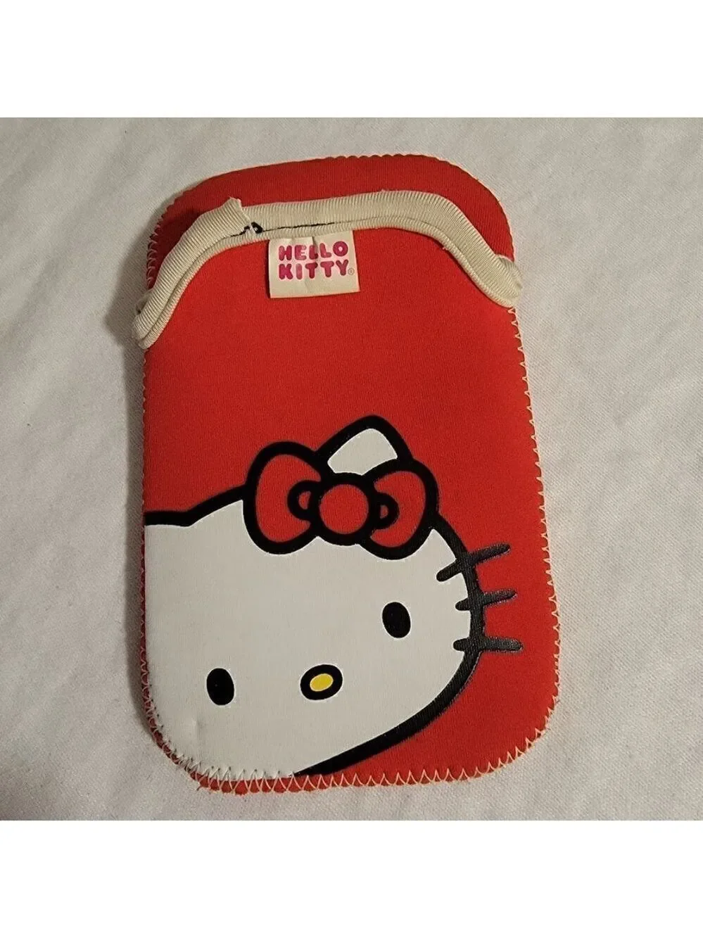 Universal Hello Kitty Style Multipurpose Phone Case Bag Pouch Red/White